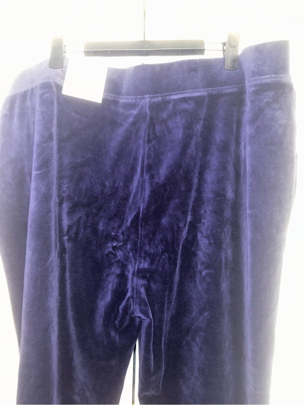 Chico's Navy Velvet Jogger Pants - Picture 4 of 7